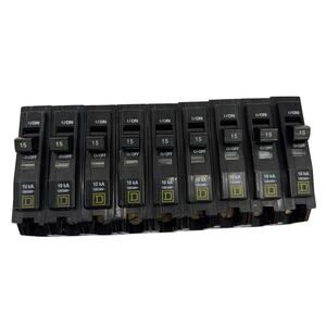 Square D QO115 15A 1-Pole 120/240V Circuit Breaker Lot of 9